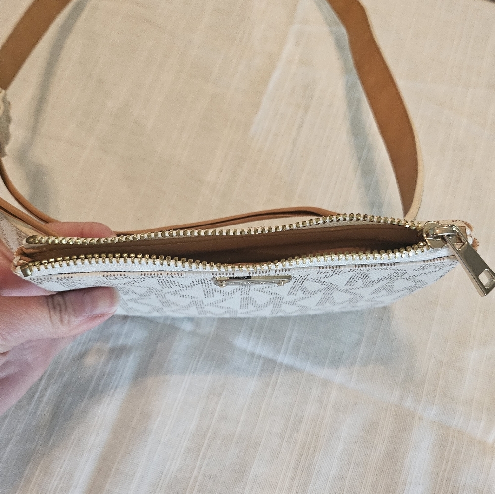 Michael Kors Cream Monogram Belt Bag - Picture 9 of 11